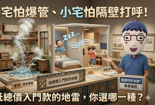 老宅怕爆管、小宅怕隔壁打呼！低總價入門款的地雷，你選哪一種？
