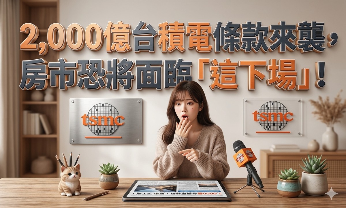 驚！2,000億台積電條款來襲，不只股市，台灣房市恐將面臨「這下場」！
