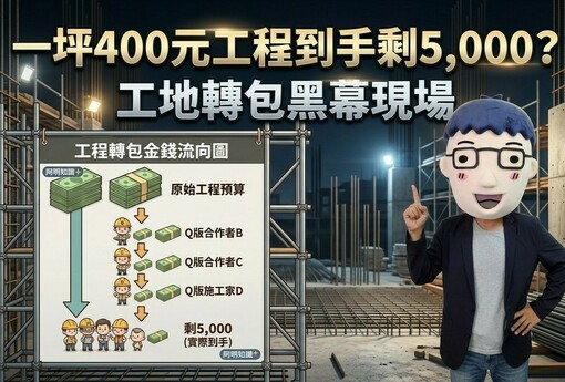 一坪400元工程到手剩5,000？工地轉包黑幕現場揭密