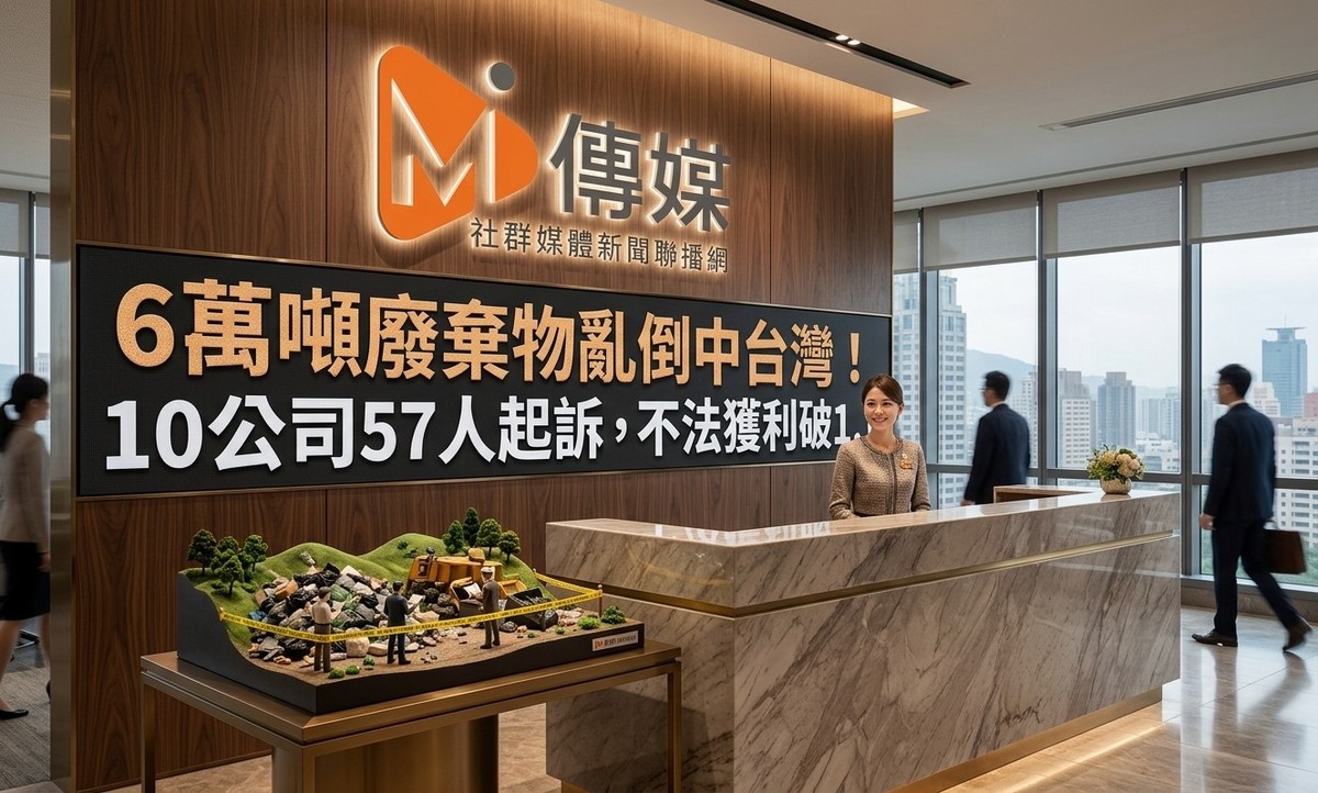 6萬噸廢棄物亂倒中台灣！雲林南投檢方大掃蕩，10公司57人起訴，不法獲利破1.1億