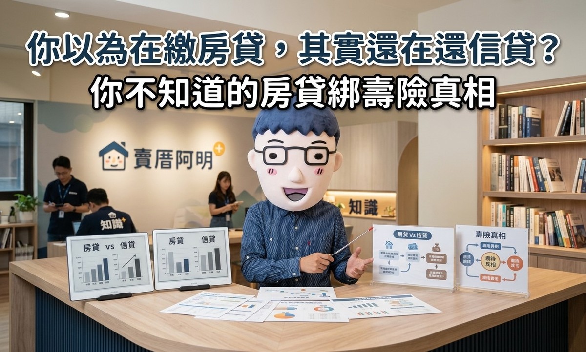 你以為在繳房貸，其實還在還信貸？很多人不知道房貸綁壽險真相