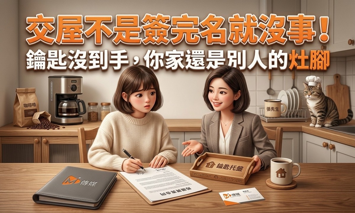 交屋不是簽完名就沒事！一把鑰匙沒到手，你的家可能還是別人的灶腳