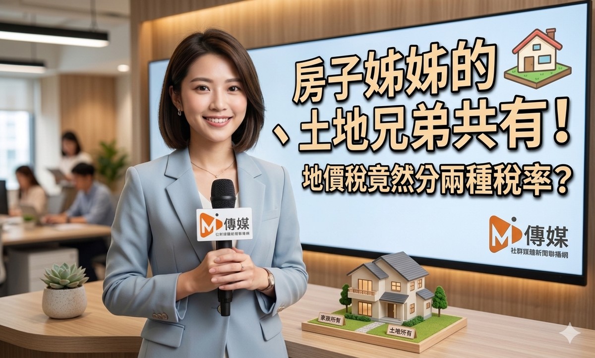 房子姊姊的、土地兄弟共有！地價稅竟然分兩種稅率？稅務局：因為旁系不算自用