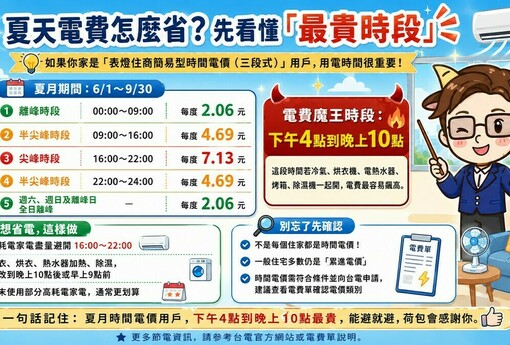租屋族看過來！夏天電費壓不下來？先搞懂台電「吸血鬼時段」