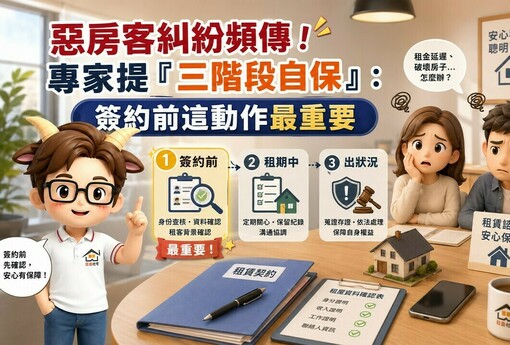 惡房客糾紛頻傳！小編傳授「三階段自保術」：簽約前這動作最關鍵