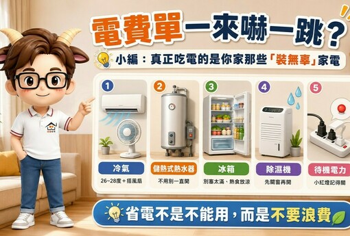電費單一來嚇一跳？小編：真正吃電的是你家那些「裝無辜」家電