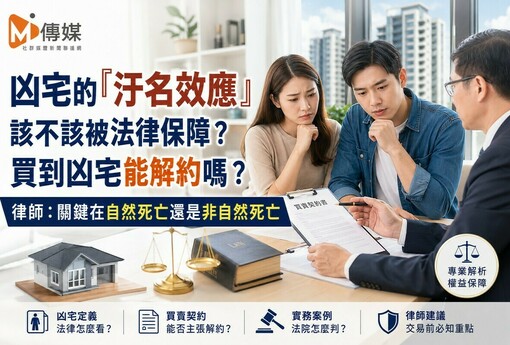 凶宅的「汙名效應」該不該被法律保障？買到凶宅能解約嗎？律師：關鍵在自然死亡還是非自然死亡