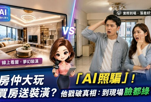 房仲大玩「AI照騙」！買房送裝潢？他戳破真相：到現場臉都綠了